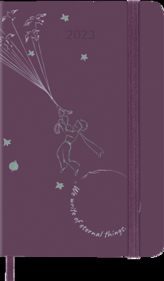 Moleskine Limited Edition 2023 Weekly Notebook Planner Petit Prince, 12M, Pocket, Fly, Hard Cover (3.5 x 5.5) By Moleskine Cover Image