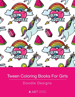 Tween Coloring Books For Girls: Stress Relieving Designs: Colouring Book  for Teenagers, Young Adults, Boys, Girls, Ages 9-12, 13-16, Arts Craft  Gift, (Paperback)