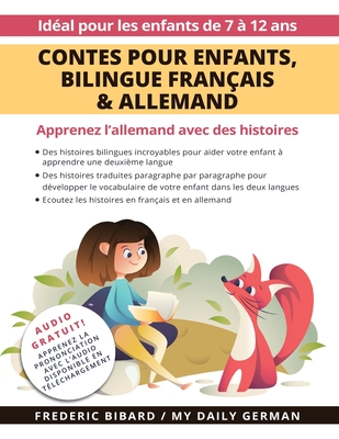 Contes pour enfants, bilingue Français & Allemand: Apprenez l'allemand avec des histoires + Audio Disponible en téléchargement. Idéal pour les enfants Cover Image