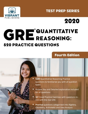 GRE Quantitative Reasoning: 520 Practice Questions (Test Prep #15) Cover Image