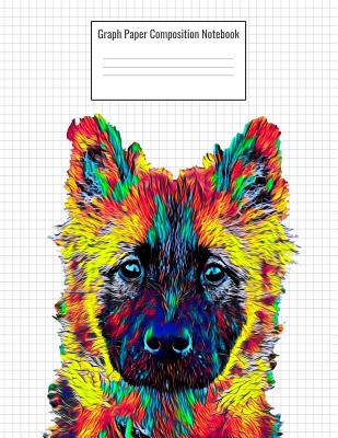 Graph Paper Composition Notebook: Quad Ruled 5 Squares Per Inch, 110 Pages, Eurazier Dog Cover, 8.5 x 11 inches / 21.59 x 27.94 cm
