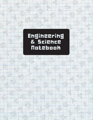 Engineering & Science Notebook: Math & Science Graphing Composition Book, 5 Squares Per Inch: Graph Paper Quad Rule 5x5 (Large, 8.5 X 11) By Brickshub Publishing Cover Image