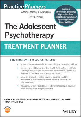 The Adolescent Psychotherapy Treatment Planner (PracticePlanners) Cover Image