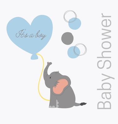 Welcome baby boy, baby shower guest book (Hardback) Cover Image