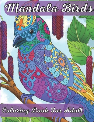 Adult Coloring Book for Seniors: an Amazing Collection of Fun and Simple  Mandala Bird Designs to Color Includes Color Pencils 