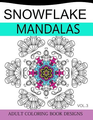 mandala snowflakes coloring pages