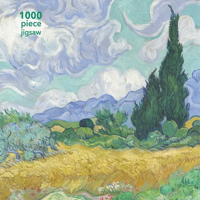 Adult Jigsaw Puzzle Vincent van Gogh: Wheatfield with Cypress: 1000-Piece Jigsaw Puzzles By Flame Tree Studio (Created by) Cover Image