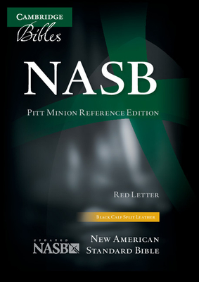 NASB Pitt Minion Reference Bible, Black Calfsplit Leather, Red Letter Text Cover Image
