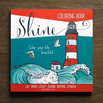 Adult Coloring Book Shine Cover Image