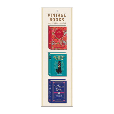 Vintage Books Shaped Magnetic Bookmarks Cover Image
