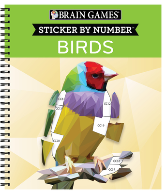 Brain Games - Sticker by Number: Birds (42 Images to Sticker) Cover Image