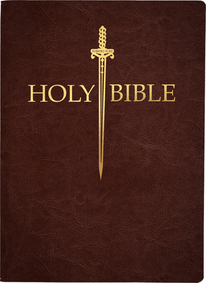 KJV Sword Bible, Large Print, Mahogany Genuine Leather, Thumb Index: (Red Letter, Premium Cowhide, Brown, 1611 Version) (King James Version Sword Bible)