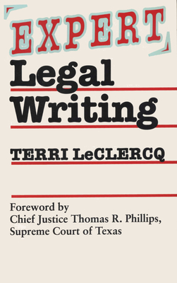 Expert Legal Writing Cover Image