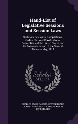 Cover for Hand-List of Legislative Sessions and Session Laws