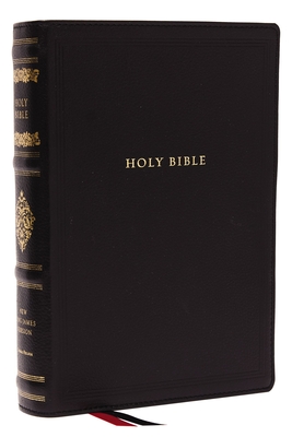 Nkjv, Wide-Margin Reference Bible, Sovereign Collection, Genuine Leather, Black, Red Letter, Comfort Print: Holy Bible, New King James Version Cover Image
