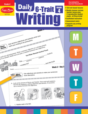 Daily 6-Trait Writing, Grade 4 Teacher Edition By Evan-Moor Corporation Cover Image