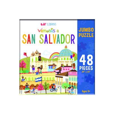 Vámonos: San Salvador Lil' Jumbo Puzzle 48 Piece By Lil' Libros (Created by), Ana Godinez (Illustrator) Cover Image