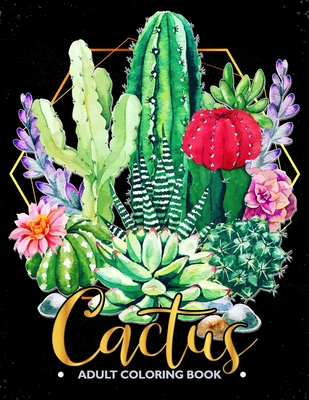 Succulents Adult Coloring Book