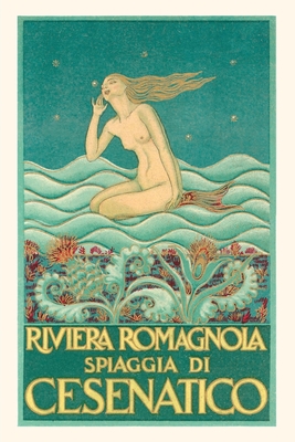 Vintage Journal Art Deco Listening Mermaid Cover Image