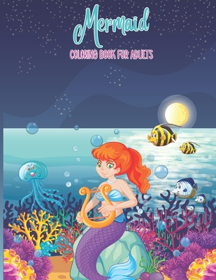 Mermaid Coloring Book For Adults (Paperback)