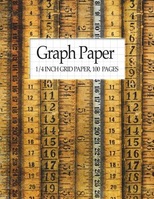 Graph Paper - 1/4 Inch Grid Paper, 100 Pages: Graph Paper Notebook (8.5X11) Cover Image