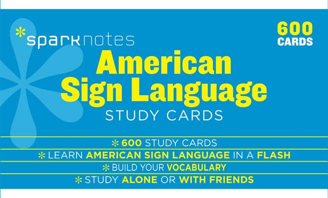 American Sign Language Sparknotes Study Cards: Volume 20 Cover Image
