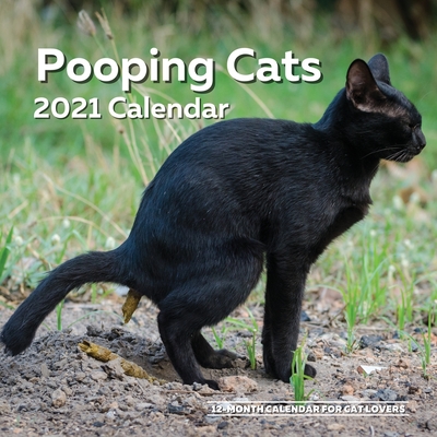 Pooping Cats Calendar 2021: Funny Cat Lover Wall Calendar Gag Joke Gift - Women, Men, Crazy Lady, Birthday, White Elephant Party, Secret Santa, Ex By Ellon Summers Cover Image