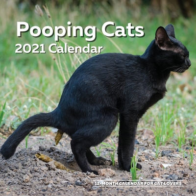 Pooping Cats Calendar 2021: Funny Cat Lover Wall Calendar Gag Joke Gift - Women, Men, Crazy Lady, Birthday, White Elephant Party, Secret Santa, Ex