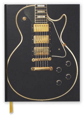 Gibson Les Paul Black Guitar (Blank Sketch Book) (Luxury Sketch Books) By Flame Tree Studio (Created by) Cover Image