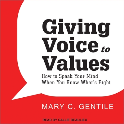 Cover for Giving Voice to Values