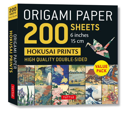 Origami Paper 200 Sheets Hokusai Prints 6 (15 CM): Tuttle Origami Paper: Double-Sided Origami Sheets Printed with 12 Different Designs (Instructions f By Tuttle Studio, Katsushika Hokusai (Illustrator) Cover Image