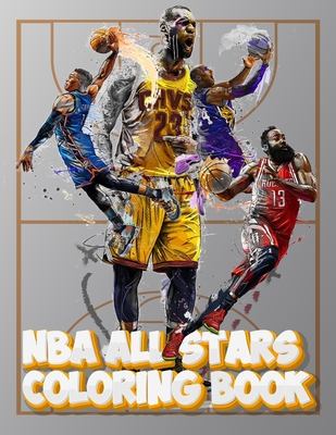NBA All Stars Coloring book: Basketball Coloring Book for Kids Cover Image