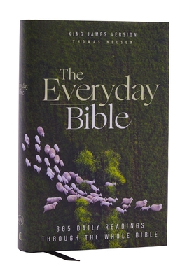 Kjv, the Everyday Bible, Hardcover, Red Letter, Comfort Print: 365 Daily Readings Through the Whole Bible Cover Image