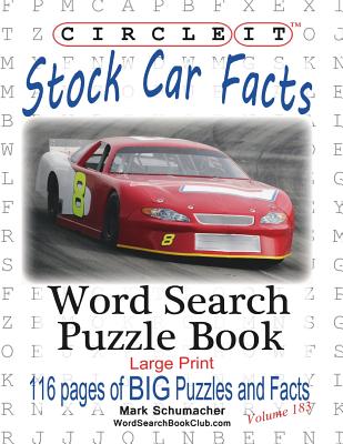 Circle It, Stock Car Facts, Word Search, Puzzle Book Cover Image