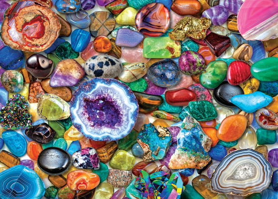 Crystals and Gemstones 1000 Piece Jigsaw Puzzle By Peter Pauper Press Inc (Created by) Cover Image