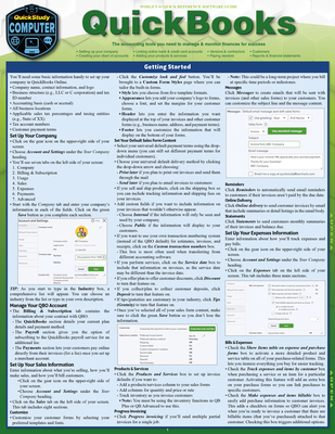 QuickBooks: A Quickstudy Laminated Reference Guide By Michele Cagan Cover Image