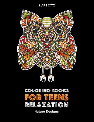 Coloring Books For Teens Relaxation: Nature Designs: Stress Relieving  Patterns (Paperback)
