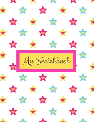 My Sketchbook: Stars Sketchbook for Girls with Frames, Doodling