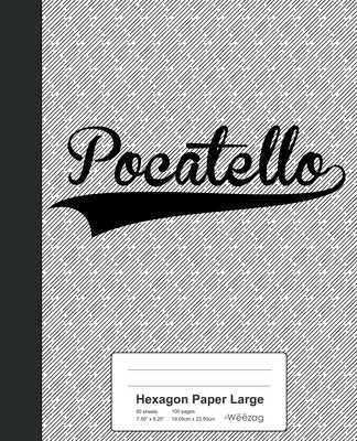 Hexagon Paper Large: POCATELLO Notebook By Weezag Cover Image