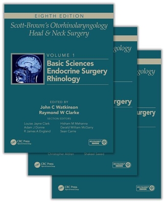 Scott-Brown's Otorhinolaryngology and Head and Neck Surgery, Eighth Edition: 3 Volume Set Cover Image