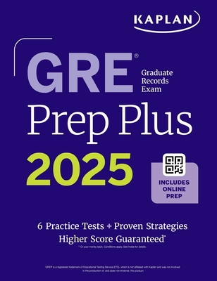 GRE Prep Plus 2025 (Kaplan Test Prep) Cover Image