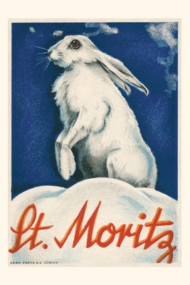 Vintage Journal Rabbit in Snow, St. Moritz By Found Image Press (Producer) Cover Image