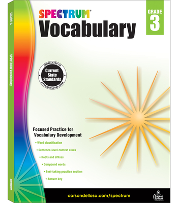 Spectrum Vocabulary, Grade 3 Cover Image