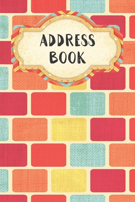 Address Book: Cute Rectangle Pattern Design - Address Telephone Book Alphabetical Organizer with A-Z Index Cover Image