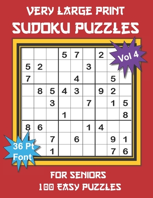 very large print sudoku puzzles for seniors 100 easy sudoku for adults one extra large print puzzle per page and space for working out the answers large print paperback the bennington bookshop