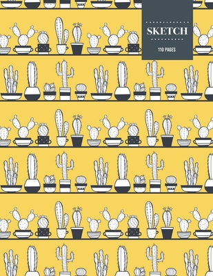 Sketch 110 Pages: Cactus Sketchbook for Kids, Teen and College Students - Succulent Llama Pattern By Sketch Notebook Hinterland Cover Image