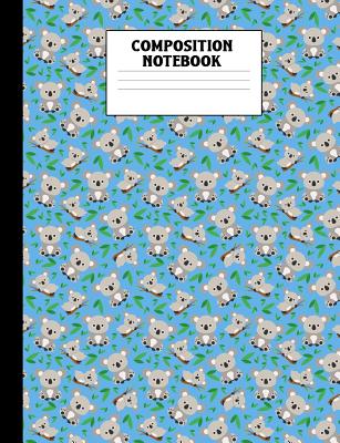 Composition Notebook: Koala Blue College Ruled Book By Animal Afternoon Journals Cover Image