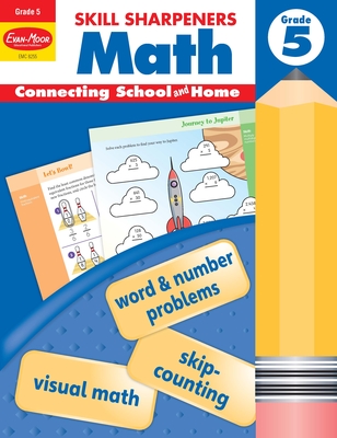 Skill Sharpeners: Math, Grade 5 Workbook Cover Image