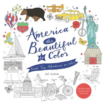 America the Beautiful to Color: Road Trip Adventures to Color