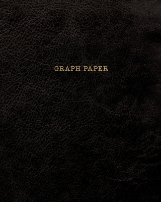 Graph Paper: Executive Style Composition Notebook - Black Leather Style, Softcover - 8 x 10 - 100 pages (Office Essentials) By Birchwood Press Cover Image